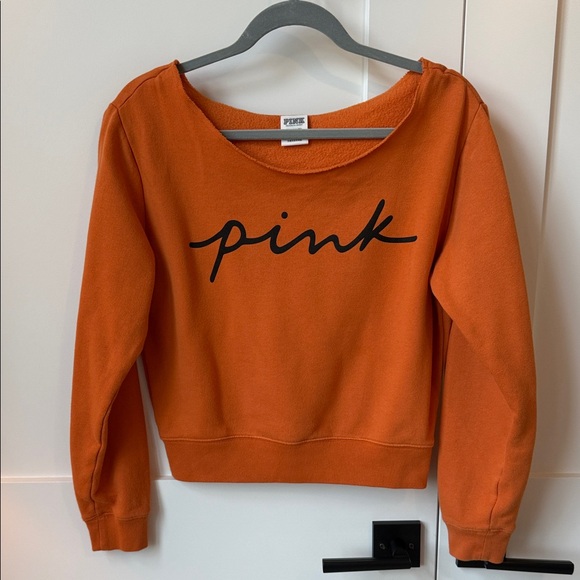 PINK Victoria's Secret Orange Pullover - Picture 1 of 5